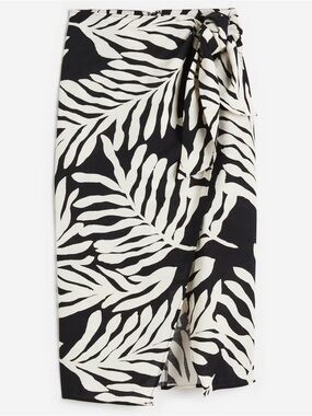 NWT H&M Palm Wrap Skirt